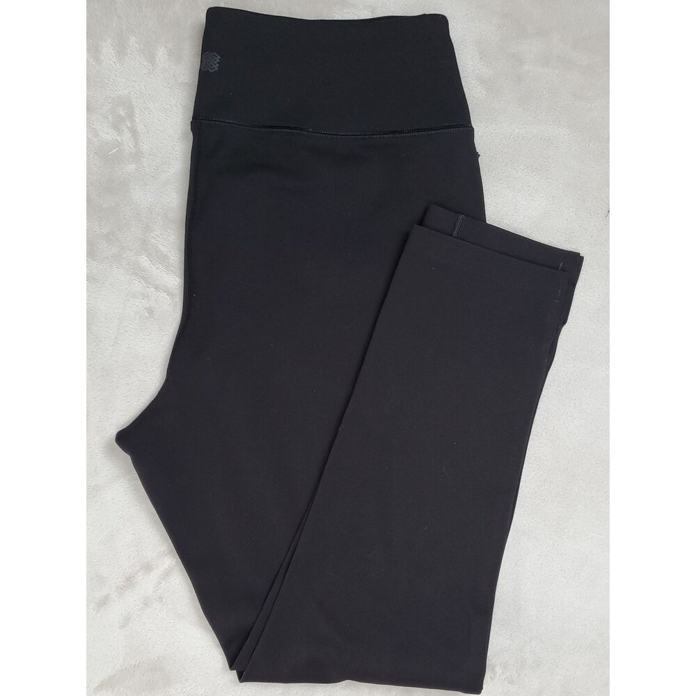 FLX | Women's XL | High-Rise Pull-On Utility Pants | Solid Black Stretch